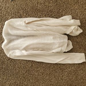 Abercrombie kids XL(fits as an adult small) white knit cardigan